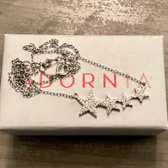 Adornia Crystal Shooting Star .925 Sterling Necklace - Picture 5 of 8